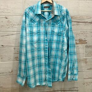 Men’s Stetson snap front shirt xxl